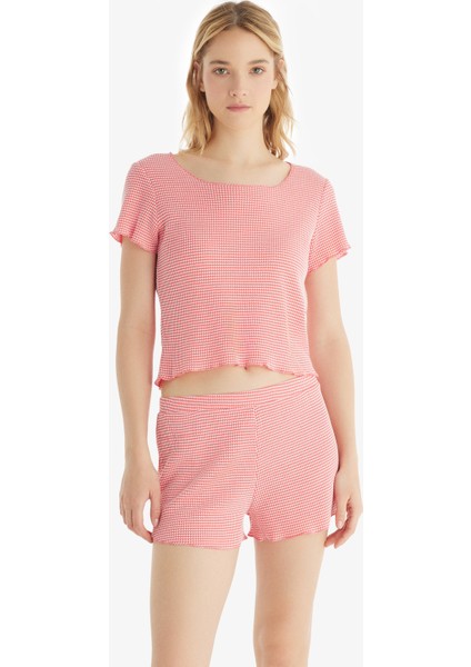 Kadın T-Shirt 60549 - Pembe fırsatları