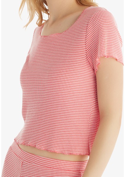 Kadın T-Shirt 60549 - Pembe indirimleri