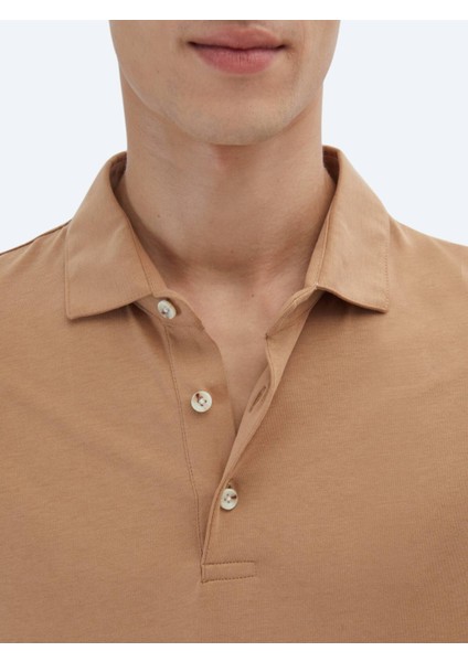 Vizon Düz Polo Yaka %100 Pamuk T-Shirt fırsatları