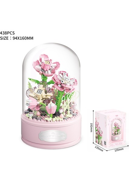 Forever Flowers Yapı Taşları Buket Octavo Serisi Puzzle Tatil Hediyesi (Yurt Dışından)