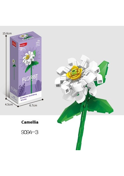 Yapı Taşları Çiçek Küçük Peletler Puzzle Yapboz Hediye (Yurt Dışından)