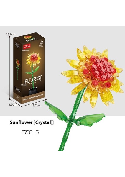 Yapı Taşları Çiçek Küçük Peletler Puzzle Yapboz Hediye (Yurt Dışından)