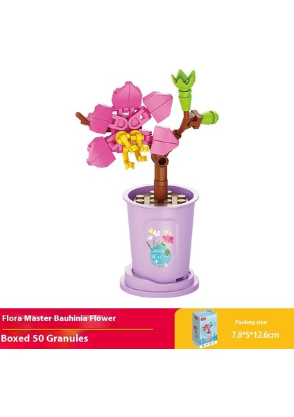 Küçük Parçacıklar Yapı Taşları Buket Puzzle Montaj Oyuncakları Hediyeler (Yurt Dışından)