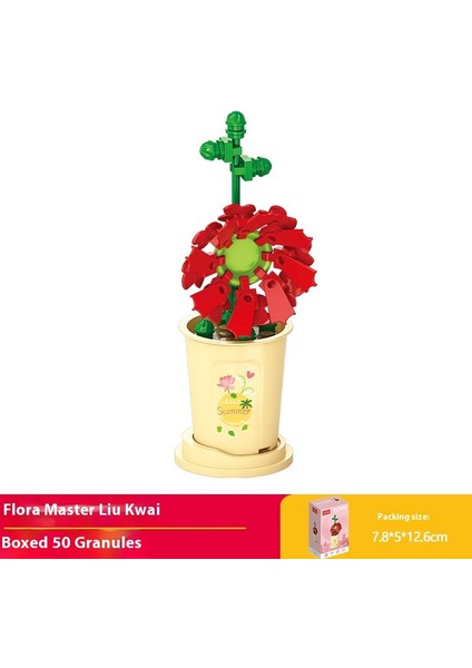Küçük Parçacıklar Yapı Taşları Buket Puzzle Montaj Oyuncakları Hediyeler (Yurt Dışından)