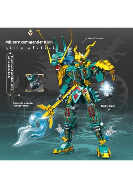 Yeni Mecha Blok Puzzle Montaj Yapı Taşı Oyuncaklar Süsler (Yurt Dışından)