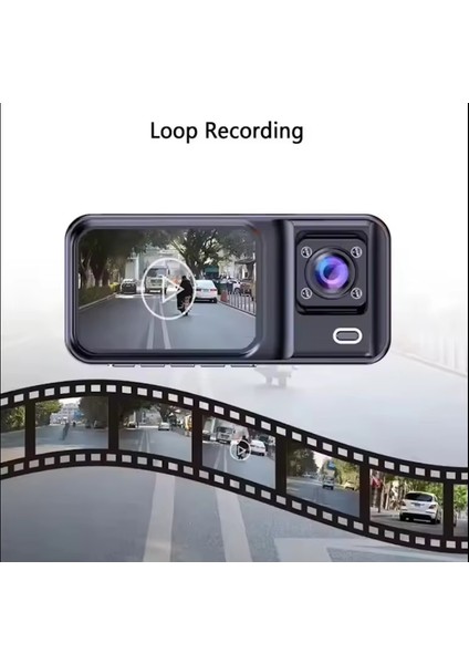 MPIA CC38 64GB Üç Kameralı (Ön+ İç+ Arka) Araç İçi Kamera WiFi Viidure App fırsatları