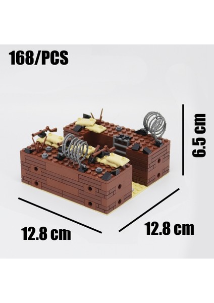 Mikro Parçacıklı Yapı Taşları Askeri Seri Savaş Alanı Modüler Sahne Süsleri (Yurt Dışından)