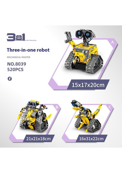 Yeni Robot Yapı Taşları Uzaktan Kumandalı Oyuncaklar Hediyeler (Yurt Dışından)