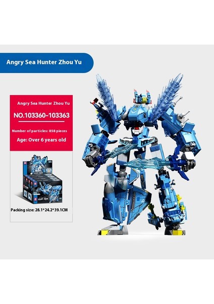 Yeni Mecha Blok Puzzle Montaj Yapı Taşı Oyuncaklar Süsler (Yurt Dışından)