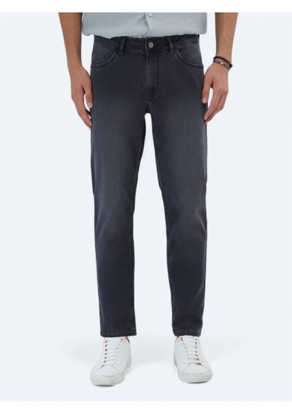 Antrasit Slim Fit Denim Pamuk Karışımlı Pantolon fiyatları