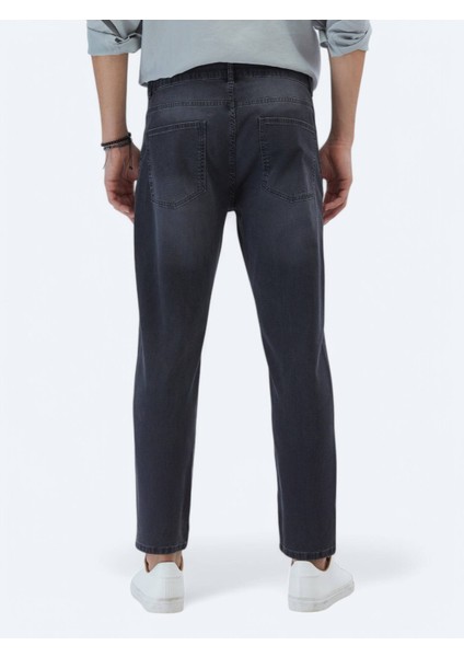 Antrasit Slim Fit Denim Pamuk Karışımlı Pantolon fırsatları
