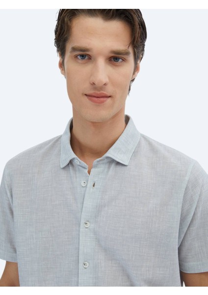 Gri Desenli Regular Fit Casual Gömlek modelleri