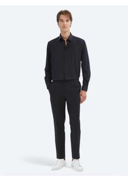 Siyah Regular Fit Casual Gömlek