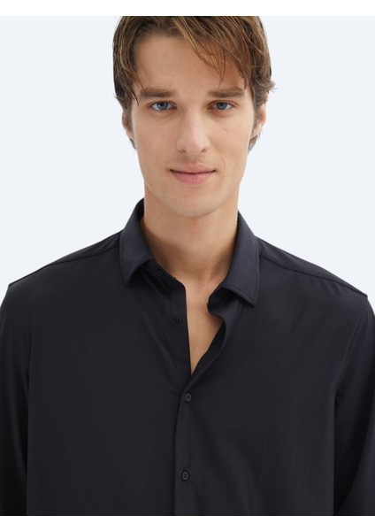 Siyah Regular Fit Casual Gömlek