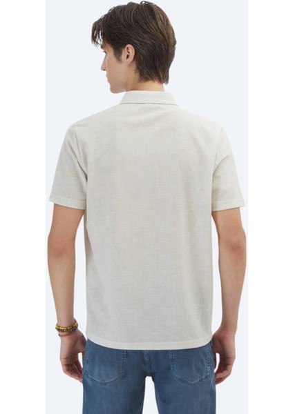 Bej Desenli Regular Fit Casual Gömlek indirimleri