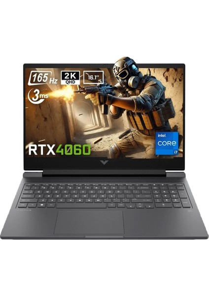 Victus 16-r1088nt Intel Core i7-14700HX 32GB DDR5 1TB SSD RTX4060 8GB 16.1 inç 2K QHD 165Hz 3ms IPS FreeDos Gaming Laptop (B8SG7EA)