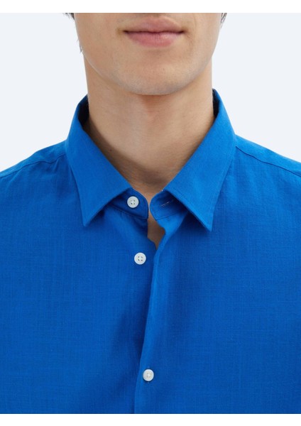 Saks Oversize Fit Dokuma Casual %100 Pamuk Gömlek fırsatları