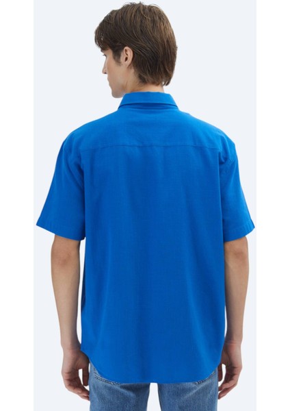 Saks Oversize Fit Dokuma Casual %100 Pamuk Gömlek indirimleri