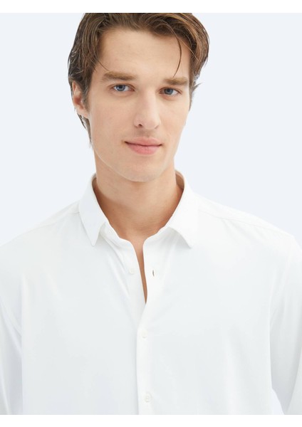 Beyaz Regular Fit Casual Gömlek modelleri