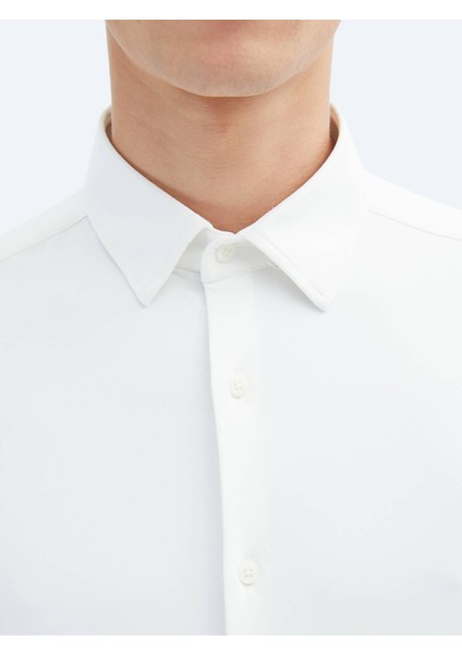 Beyaz Regular Fit Casual Gömlek indirimleri
