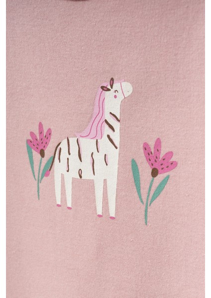 Cute Safari Baskılı 2'li Penye Tulum 1020 modelleri