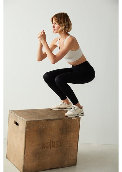 Siyah Yüksek Bel Toparlayıcı Miracle Slimmer Tayt