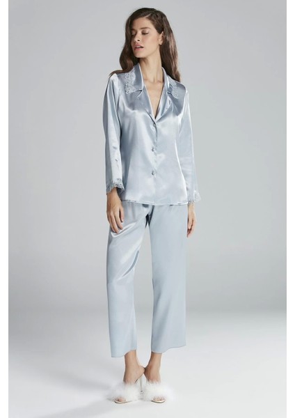 Pierre Cardin 6965 Bayan 6'Lı Saten Gecelik Sabahlık modelleri