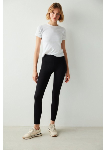 Siyah Yüksek Bel Toparlayıcı Miracle Slimmer Tayt indirimleri