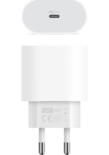 Apple iPhone 14 Ile Uyumlu 20W Type C To Lightning Şarj Aleti RXS20