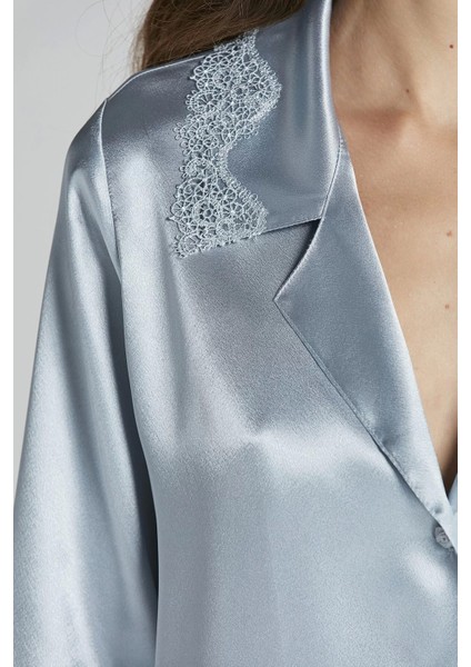 Pierre Cardin 6965 Bayan 6'lı Saten Gecelik Sabahlık