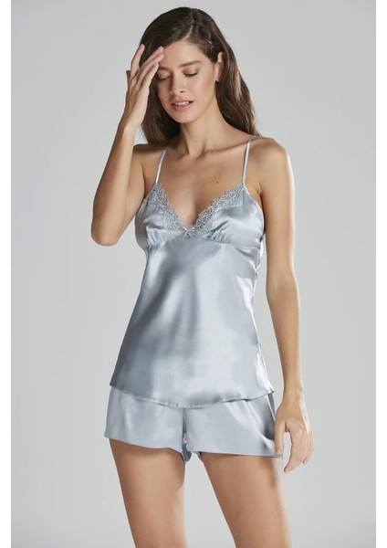 Pierre Cardin 6965 Bayan 6'lı Saten Gecelik Sabahlık