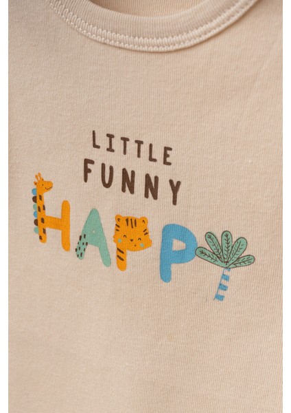 Happy Baskılı 2'li Penye Tulum 1014 fiyatları