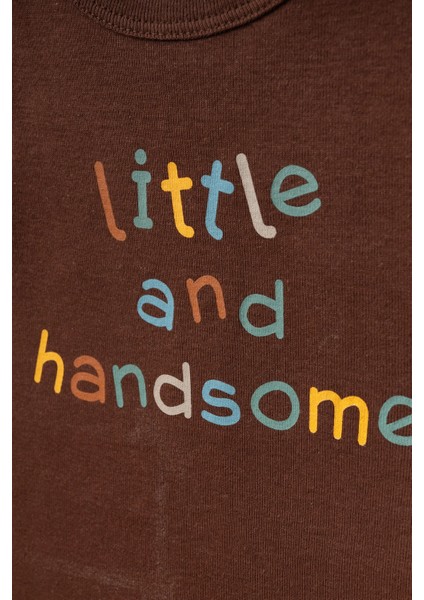 Little Handsome Baskılı 2'li Penye Tulum 1015 modelleri