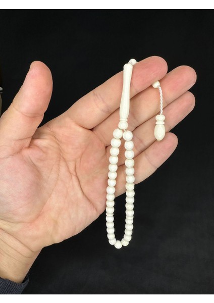 Deve Kemiği Tesbih Bilek Boy Küre Kesim 7mmx6,5mm T-638
