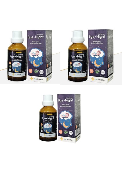 Bye-Night Melisa Içeren Bitkisel Gece Damlası 50 ml (3ADET)