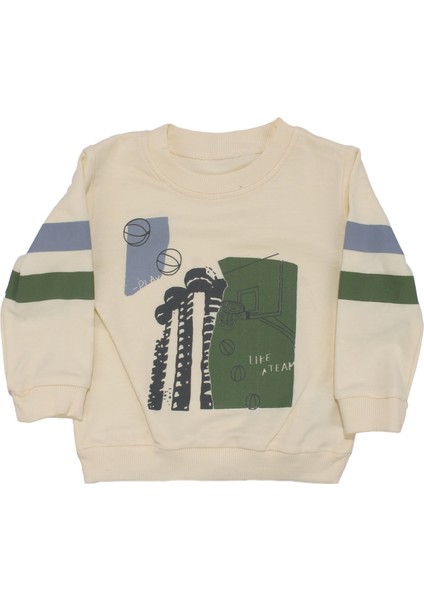 Erkek Bebek Yeşil Bej Şişme Yelekli Önü Kapalı Cepli 3'lü Takım fiyatları