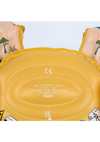 Tiswim Çocuk Yüzme Kolluğu Tropikal Baskılı 2-6 Yaş 15- 30 kg indirimleri