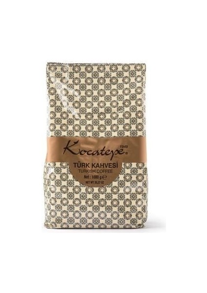 Kocatepe Türk Kahvesi 1 kg - Türkiye Menşeli %100 Arabica, Doğal Taş Değirmenle Öğütülmüş, Zengin Aromalı ve Lezzetli fiyatları