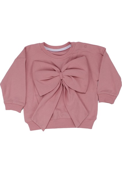 Kız Bebek Pudra Ekru Büyük Fiyonklu Puanlı Ikili Takım fiyatları