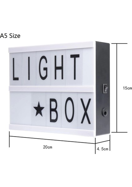 A5 LED Işıklı Yazı Panosu Lightbox
