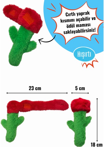 2'Li Kedi Oyuncak Seti Mama Saklamalı Peluş Gül Ve Catnipli Hışırtı Sesi Çıkaran Peluş Şişe fırsatları