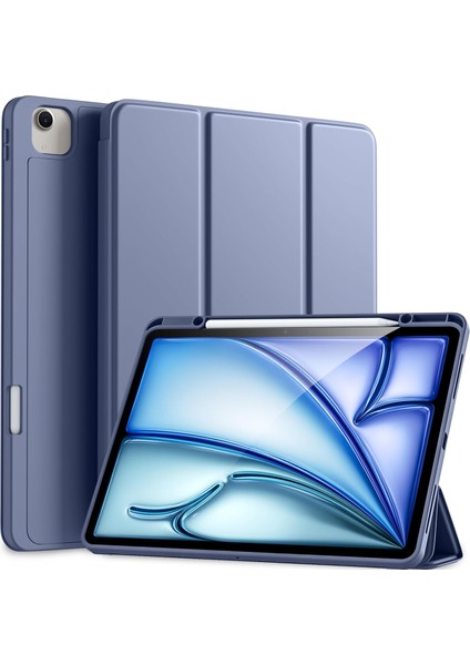 iPad Air 13 İnç M2 2024 Kalemlikli Uyku Modlu Yatay Standlı Stromix Smart Kılıf A2898 A2899