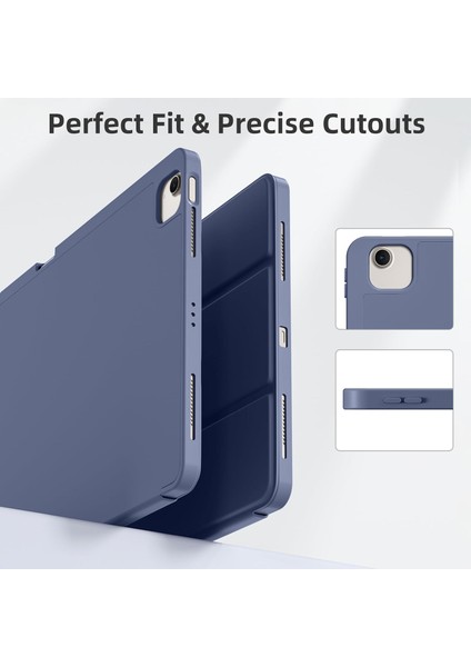 iPad Air 13 İnç M2 2024 Kalemlikli Uyku Modlu Yatay Standlı Stromix Smart Kılıf A2898 A2899