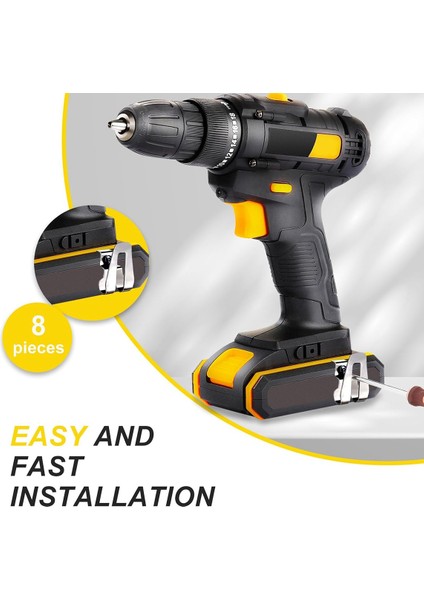 Ryobi Için 8 Adet Kemer Klipsi, Ryobi ve Ridgid Için Vidalı Kemer Kancası 18 Volt Araçları 633586002, Ryobi Makita Dewalt Için (Yurt Dışından)