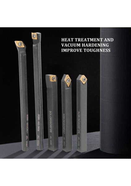 8mm Shank Endekslenebilir Torna Torna Takım Tutucu CCMT060204 DCMT070204 Cnc Makinesi Için Karbür Uçlar ile (Yurt Dışından)