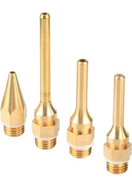 4 Adet Değiştirilebilir Bakır Tutkal Tabancası Nozul Seti Sıcak Eriyen Tutkal Tabancaları Için Delik 2.0mm 3.0mm (Yurt Dışından)