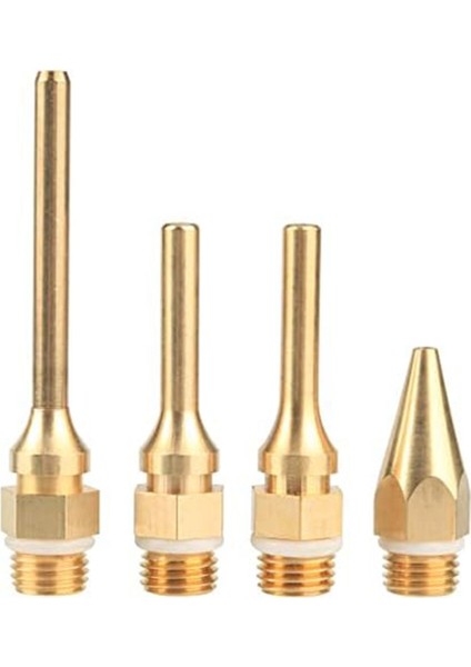 4 Adet Değiştirilebilir Bakır Tutkal Tabancası Nozul Seti Sıcak Eriyen Tutkal Tabancaları Için Delik 2.0mm 3.0mm (Yurt Dışından)