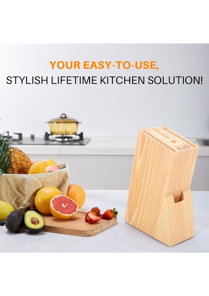Mutfak Ahşap Bıçak Tutucu Bambu Bıçak Blok Standı Depolama Raf Raf Saklama Kutusu Organizatör Mutfak Aracı Aksesuarları (Yurt Dışından) indirimleri