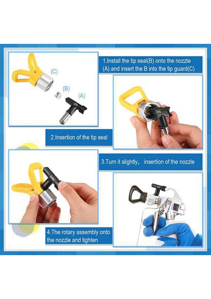 10 Adet Sprey Ipuçları Havasız Boya Püskürtme Memesi Ucu ve Filtre Havasız Püskürtücü Aksesuarları Için Geri Dönüşümlü Püskürtme Ucu Boya (Yurt Dışından) fırsatları