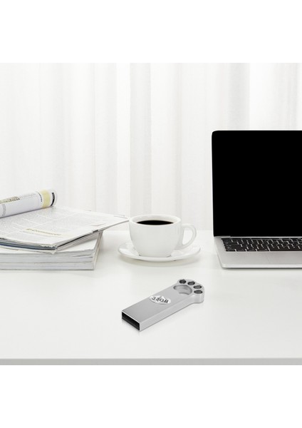 USB Flash Sürücü Metal USB Sopa Pendrive Memory Stick Mini Sevimli Kalem Sürücü Masaüstü Dizüstü Macbook Için (32G) (Yurt Dışından) indirimleri